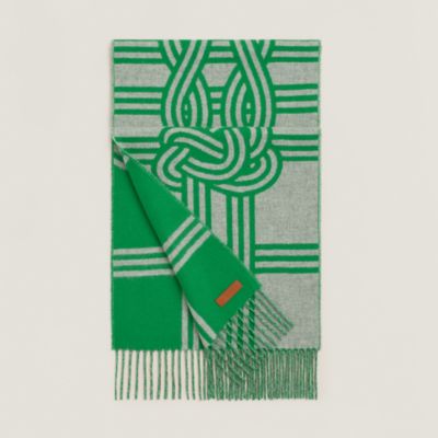 グリーン - レディス, スカーフ、ショール＆マフラー, カシミア